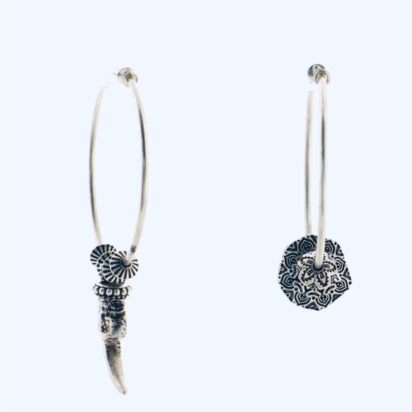 GUCCI - Anger Forest Mismatched
Hoop Clip Earrings - SS925 - Picture 6 of 14